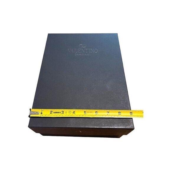 Valentino Empty Noir Black Gift Storage Shoe Box with Tissue Paper 9”x12”x4.5” - Picture 8 of 10